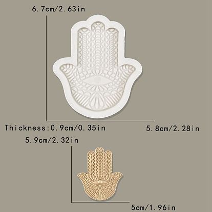 Hamsa Hand Food Grade Silicone Molds, Fondant Molds, for Candy, Chocolate Cake Decoration Making