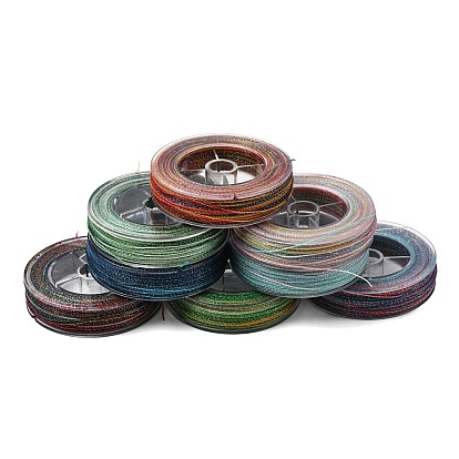 30м градиент цвета круглая вощеная нить, для поделок ремесел, упаковка подарков и изготовление ювелирных изделий