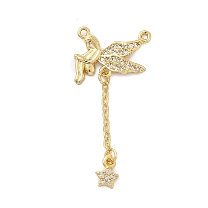 Латунные микро проложить кубического циркония подвески, ангельские прелести, долговечный, без никеля 