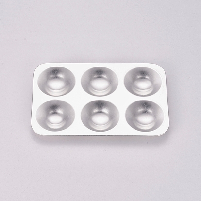 Aluminum Art Paint Tray Palettes, Paint Tray for Kids Watercolor Painting, Rectangle