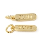 Латунные подвески, овал со словами-подвесками, с целью перехода в кольце, долговечный, без свинца и без кадмия