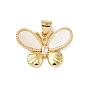 Латунные микро проложить кубического циркония подвески, бабочка, с оболочкой, без кадмия и без свинца