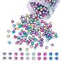 Spray Painted Acrylic Beads, Matte Style, Round