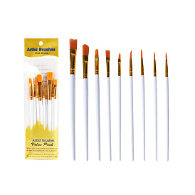 2кисть для рисования в сумке, нейлоновые щетки для волос с пластиковой ручкой, для акварельной живописи художник профессиональная живопись