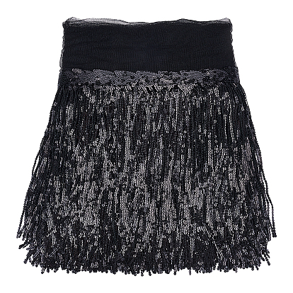 Отделка кисточками из пайеток