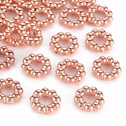 Alliage de perles d'entretoise de style tibétain, sans cadmium et sans nickel et sans plomb, donut