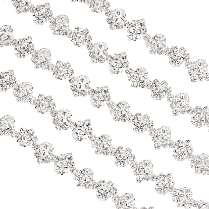 Свадебное платье декоративные железные цепи горного хрусталя, Цепочки со стразами в форме чашки 