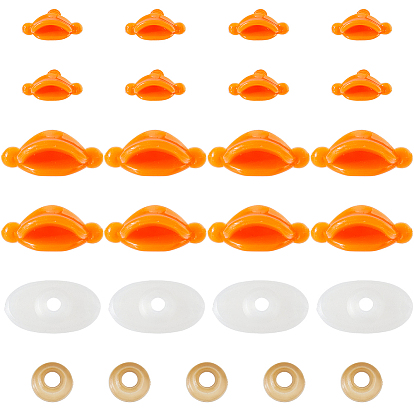 30 сумки 2 стили пластиковый рот для куклы, с распоркой, мягкая игрушка рот, Изготовление плюшевых животных для кукольного рта своими руками