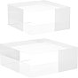 2Pcs 2 Style Square Acrylic Display Bases