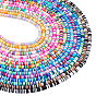 Handmade Polymer Clay Beads Strands, for DIY Jewelry Crafts Supplies, Heishi Beads, Disc/Flat Round