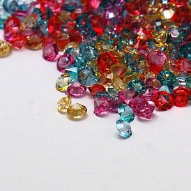 Diamante facetado cabochons de la resina, 3x2 mm, sobre 72000 unidades / bolsa