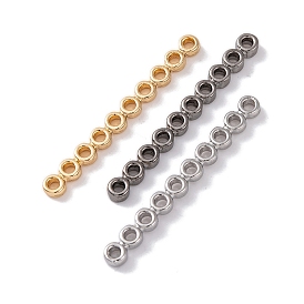 Brass Multi-Strand Links, 10-Hole, Oval