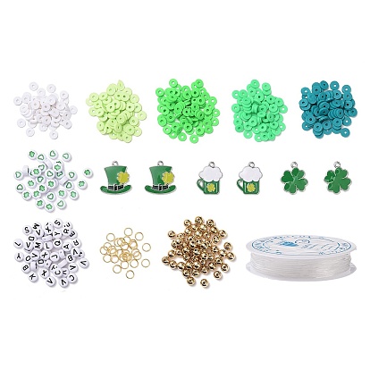 DIY Saint Patrick's Day Polymer Clay Beads Bracelet Making kit