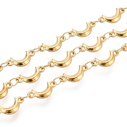 5м 304 цепи из нержавеющей стали с лунообразными звеньями, пайки, с катушкой, ионное покрытие (ip)
