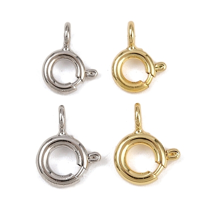 Латунная застежка пружинного кольца, долговечный, без кадмия и без свинца