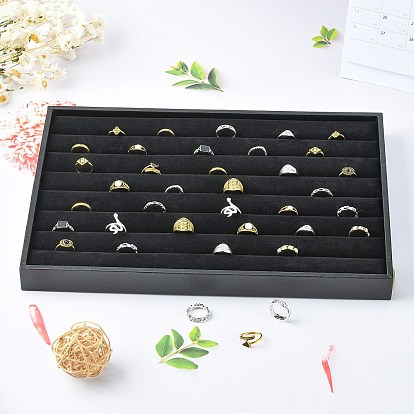 Ring Display Trays, Imitation Leather with Charpie inside