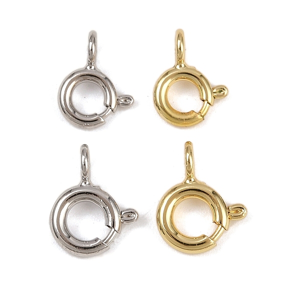 Латунная застежка пружинного кольца, долговечный, без кадмия и без свинца