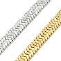 304 Stainless Steel Herringbone Chains, Soldered, with Spool