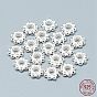 925 Sterling Silver Granulated Daisy Spacer Beads