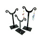 Black Pedestal Display Stand, Jewelry Display Rack, Earring Tree Stand