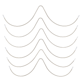 6шт. 6 стиль 304 нержавеющая сталь w-образный купальник на косточках, прочная металлическая проволока для придания формы бюстгальтеру
