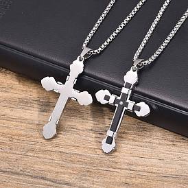 Stainless Steel Pendants Necklaces, Cross