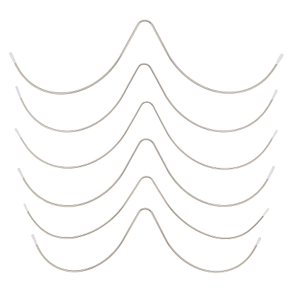6шт. 6 стиль 304 нержавеющая сталь w-образный купальник на косточках, прочная металлическая проволока для придания формы бюстгальтеру