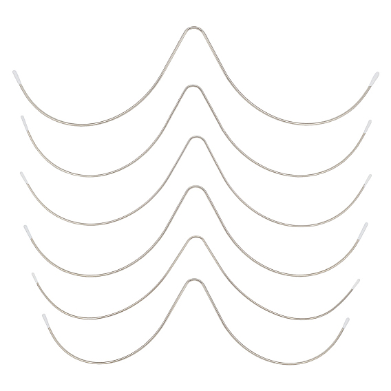 6шт. 6 стиль 304 нержавеющая сталь w-образный купальник на косточках, прочная металлическая проволока для придания формы бюстгальтеру