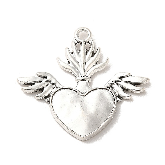 Сплавочные подвески тибетского стиля, без кадмия и без свинца, святое сердце