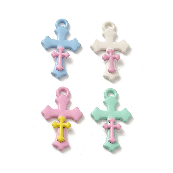 Подвеска из сплава, окрашенная распылением, крестик