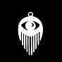 Ion Plating(IP) 201 Stainless Steel Pendants, Laser Cut, Eye