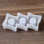 DIY Candlesticks Silicone Molds, for Candle Making, White