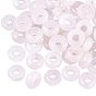 Natural Rose Quartz European Beads, Large Hole Beads, Rondelle