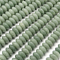 Rondelle Natural Green Aventurine Beads Strands, 12x5mm, Hole: 1mm, about 32~35pcs/strand, 7.87 inch