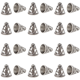 40шт. конусные бусины из сплава в тибетском стиле