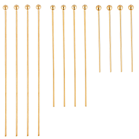 180шт 3 типы латунных штифтов с шаровой головкой, долговечный, без никеля 