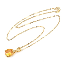 Овальные латунные топазовые муассанитовые подвески-ожерелья