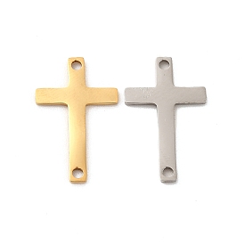 201 Stainless Steel Connector Charms, Religion Cross Links