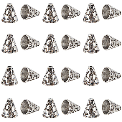 40шт. конусные бусины из сплава в тибетском стиле