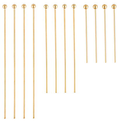 180шт 3 типы латунных штифтов с шаровой головкой, долговечный, без никеля 