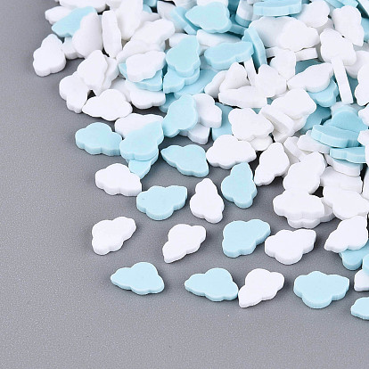 Ручной полимерной глины кабошонов, облако, плоский зад