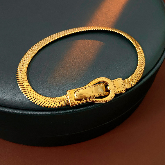 Браслеты из нержавеющей стали в виде змеи для женщин, змея, с магнитной застежкой