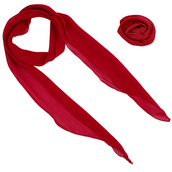 1 набор тканевых шарфов, с зажимами для шарфа. цветок