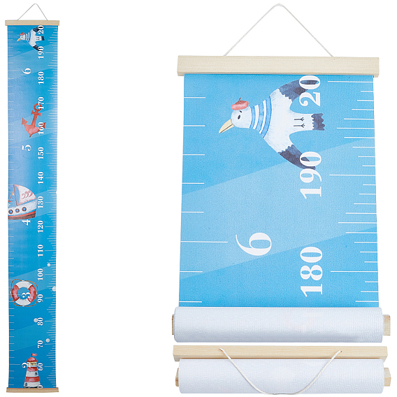 Съемная таблица роста для детей на тему океана, линейки для измерения древесины и sgc, прямоугольные