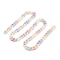 Spray Painted Acrylic Curb Chains, for Purse Strap Handbag Link Chains Making