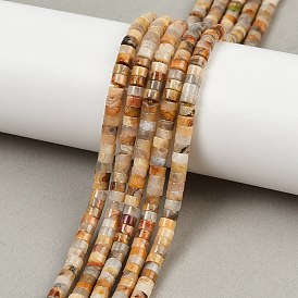 Природные сумасшедший агат бисер нитей, диск, Heishi бусы