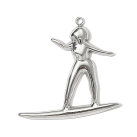 304 подвески из нержавеющей стали, шармы в форме человека 