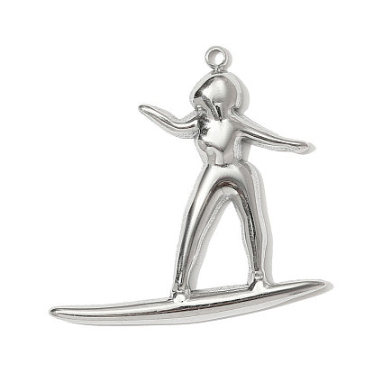 304 подвески из нержавеющей стали, шармы в форме человека 