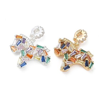 Кулон из циркония, красочные конские амулеты