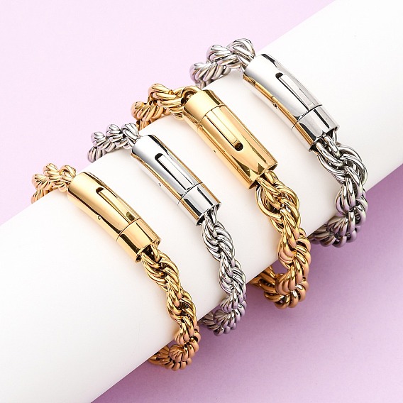 304 браслеты из нержавеющей стали с цепочкой для мужчин и женщин